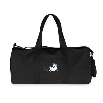 unicorn - Einhorn Sternenstaub - Recycelte Canvas-Sporttasche von Stanley/Stella - Schwarz - Vorne