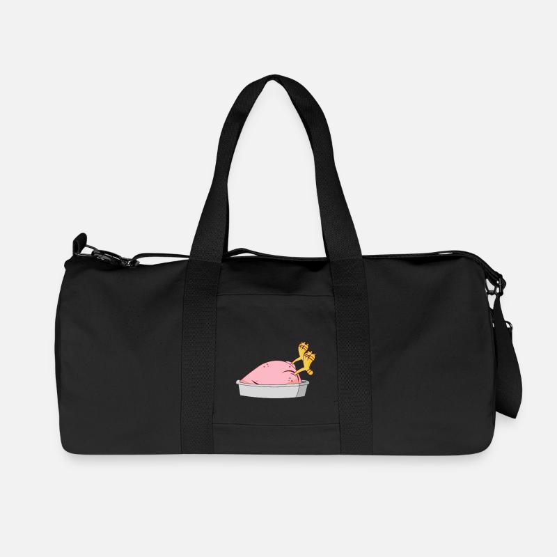 Truthahn - Essen - Recycelte Canvas-Sporttasche von Stanley/Stella - Schwarz