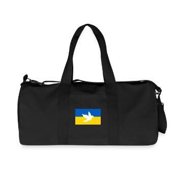 Ukraine - Recycelte Canvas-Sporttasche von Stanley/Stella - Schwarz - Vorne