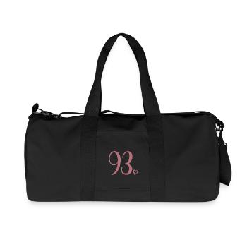 Cute Number 93, 93 Years Old, 93rd Birthday Gift - Recycled Canvas Sports Bag by Stanley/Stella - black - Front