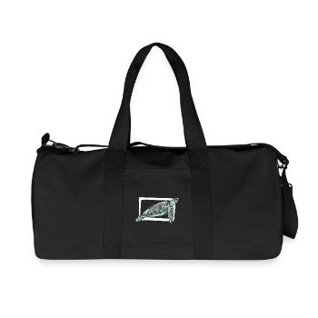 Schildkröte / Reptil / Meer / Ozean / Tier / See - Recycelte Canvas-Sporttasche von Stanley/Stella - Schwarz - Vorne