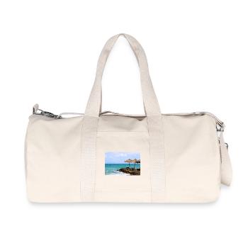 Affiche Summer Sun Beach Sea - Sac de sport en toile recyclée Stanley/Stella - blanc naturel - Devant
