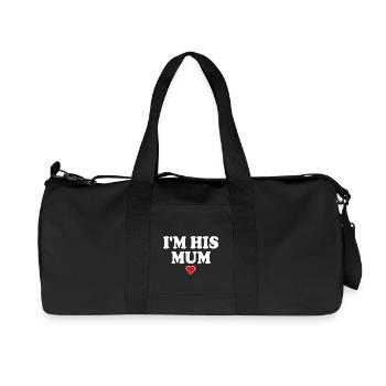 i'm his mom - Sac de sport en toile recyclée Stanley/Stella - noir - Devant