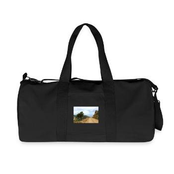 Mountain Mountains Mountain Landscape Poster - Recycled Canvas Sports Bag by Stanley/Stella - black - Front