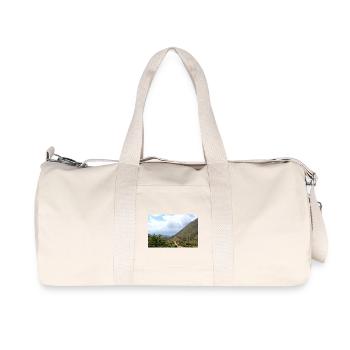 Berg Berge Berglandschaft Poster - Recycelte Canvas-Sporttasche von Stanley/Stella - Naturweiß - Vorne