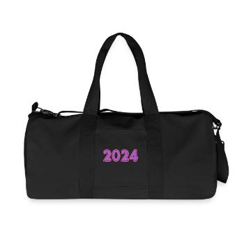 2024. YEAR - Recycled Canvas Sports Bag by Stanley/Stella - black - Front