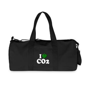 I love co2 - Recycled Canvas Sports Bag by Stanley/Stella - black - Front