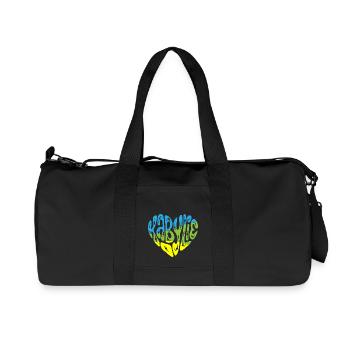 Kabylie Dans Mon Cœur - Sac de sport en toile recyclée Stanley/Stella - noir - Devant