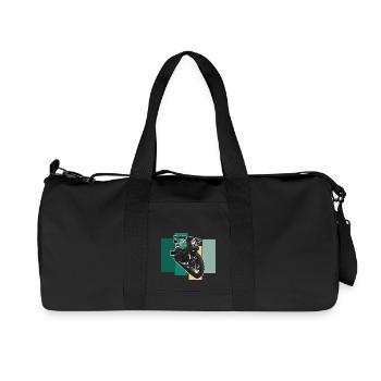 Bobber // Custom // Motorcycle - Recycled Canvas Sports Bag by Stanley/Stella - black - Front