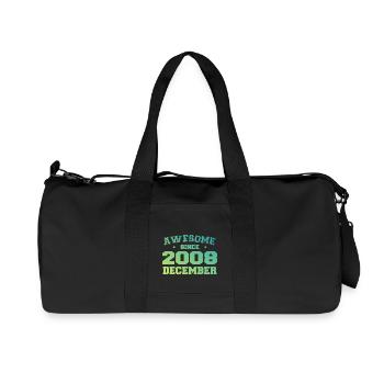 Birthday December 2008 - Gift December 2008 - Recycled Canvas Sports Bag by Stanley/Stella - black - Front