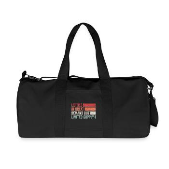 Fier des gauchers - Sac de sport en toile recyclée Stanley/Stella - noir - Devant