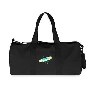 super papa - Sac de sport en toile recyclée Stanley/Stella - noir - Devant