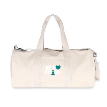 We Do Recover Sobriety Addiction Recovery - Recycled Canvas Sports Bag by Stanley/Stella - natural - Front