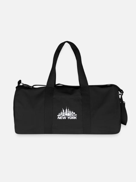 new york skyline ny - Recycelte Canvas-Sporttasche von Stanley/Stella - Schwarz