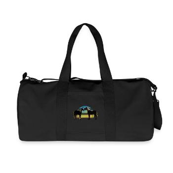 Pferde - Recycelte Canvas-Sporttasche von Stanley/Stella - Schwarz - Vorne