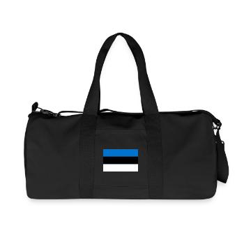 Estonia - Recycled Canvas Sports Bag by Stanley/Stella - black - Front