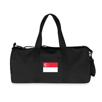 Singapore - Recycled Canvas Sports Bag by Stanley/Stella - black - Front