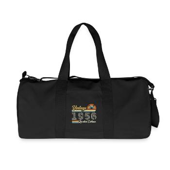69 Years Birthday | Vintage 1956 Gift 1956 - Recycled Canvas Sports Bag by Stanley/Stella - black - Front