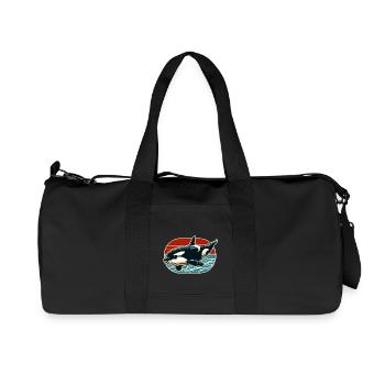 Orca Killer Whale - Recycled Canvas Sports Bag by Stanley/Stella - black - Front