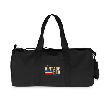 Vintage 2009 limited edition - Recycled Canvas Sports Bag by Stanley/Stella - black - Front