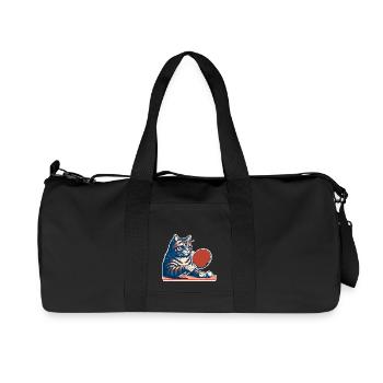 Chat de ping-pong - Sac de sport en toile recyclée Stanley/Stella - noir - Devant