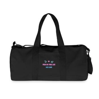 FUR in the AIR - Recycelte Canvas-Sporttasche von Stanley/Stella - Schwarz - Vorne