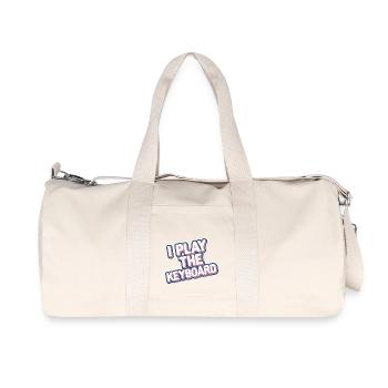 I Play The Keyboard 14 - Recycelte Canvas-Sporttasche von Stanley/Stella - Naturweiß - Vorne