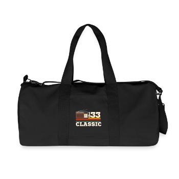 Anniversaire 1933 retro classic - Sac de sport en toile recyclée Stanley/Stella - noir - Devant
