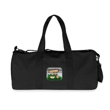 frog - Recycled Canvas Sports Bag by Stanley/Stella - black - Front