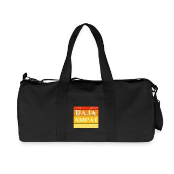 Beauty of Raja Ampat - Recycled Canvas Sports Bag by Stanley/Stella - black - Front