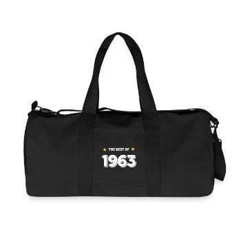 Best of 1963 - Sac de sport en toile recyclée Stanley/Stella - noir - Devant