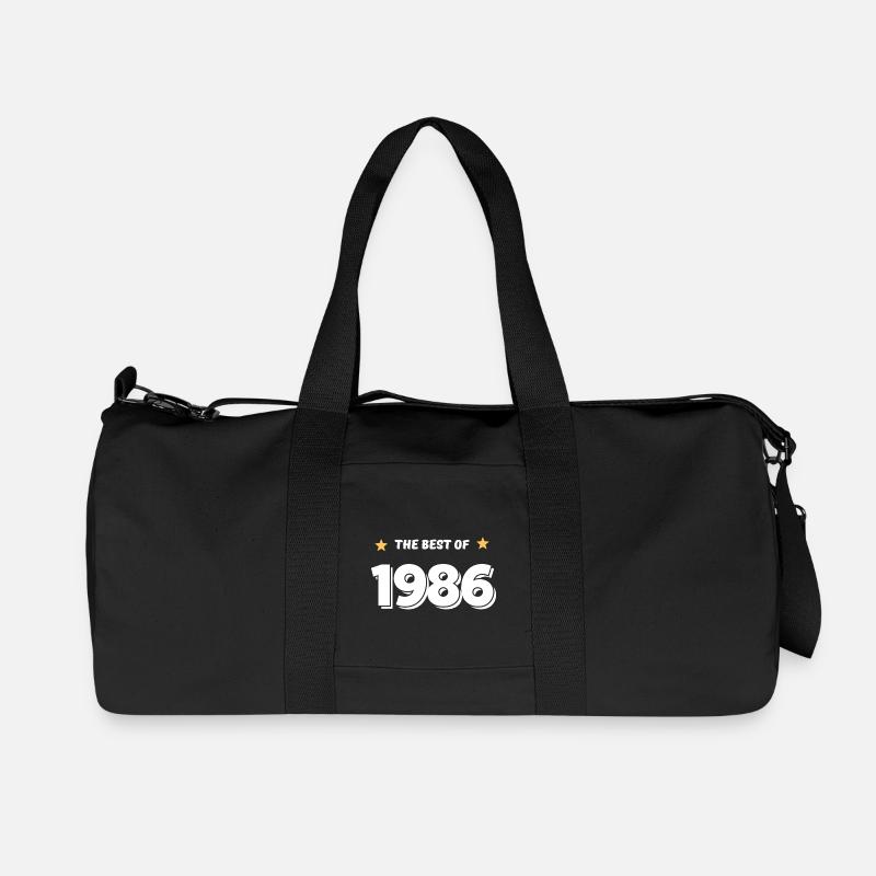 Das Beste von 1986 - Recycelte Canvas-Sporttasche von Stanley/Stella - Schwarz