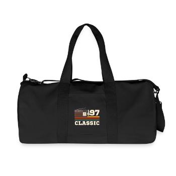 Jubiläum 1997 Retro-Klassiker - Recycelte Canvas-Sporttasche von Stanley/Stella - Schwarz - Vorne