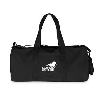 Gift Idea Horses Horse Riding Hobby Saying - Recycled Canvas Sports Bag by Stanley/Stella - black - Front