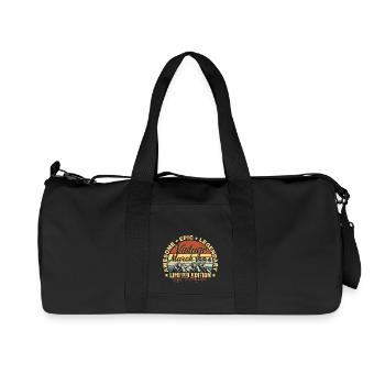 March 1994 Anniversary, Birthday Gift March 1994 - Recycled Canvas Sports Bag by Stanley/Stella - black - Front