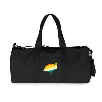 Poules Coq Pintade - Sac de sport en toile recyclée Stanley/Stella - noir - Devant
