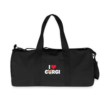 corgi - Sac de sport en toile recyclée Stanley/Stella - noir - Devant