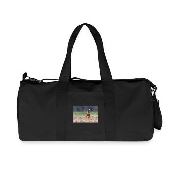 000 4886 - Recycled Canvas Sports Bag by Stanley/Stella - black - Front