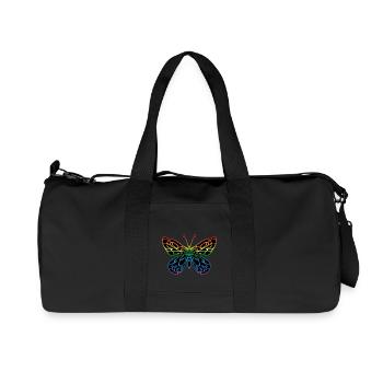 Papillon - Sac de sport en toile recyclée Stanley/Stella - noir - Devant