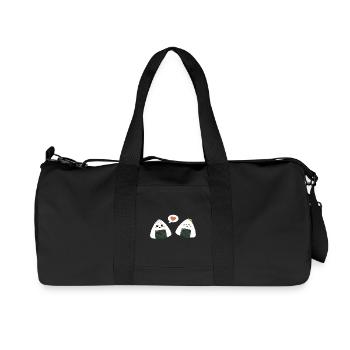 Onigiri Couple Love - Recycled Canvas Sports Bag by Stanley/Stella - black - Front