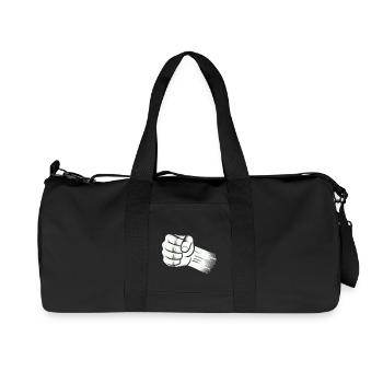 faust - Recycelte Canvas-Sporttasche von Stanley/Stella - Schwarz - Vorne
