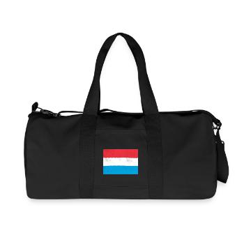 Flag of Luxembourg - Recycled Canvas Sports Bag by Stanley/Stella - black - Front
