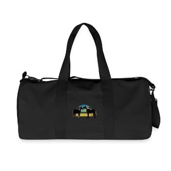 Pferde - Recycelte Canvas-Sporttasche von Stanley/Stella - Schwarz - Vorne