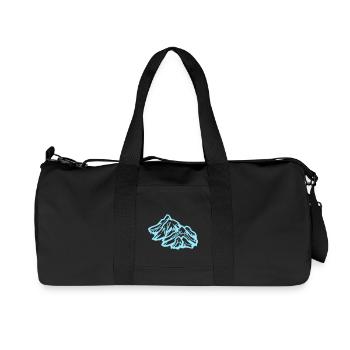 Montagnes - Sac de sport en toile recyclée Stanley/Stella - noir - Devant