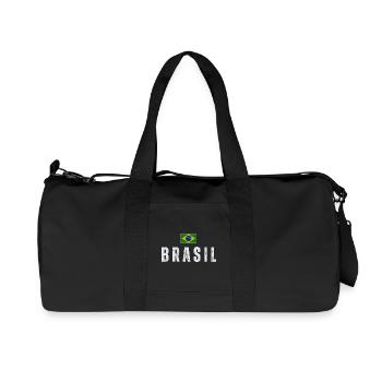 I love Brazil, Brazilian pride - Recycled Canvas Sports Bag by Stanley/Stella - black - Front