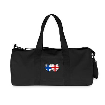 Drapeau de la Finlande Géorgie Utilisé - Sac de sport en toile recyclée Stanley/Stella - noir - Devant