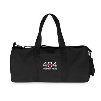 Erreur 404 Confiance non trouvée – Citation sarcastique drôle - Sac de sport en toile recyclée Stanley/Stella - noir - Devant