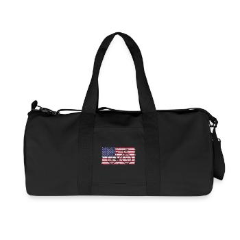 Cycling USA - Recycled Canvas Sports Bag by Stanley/Stella - black - Front