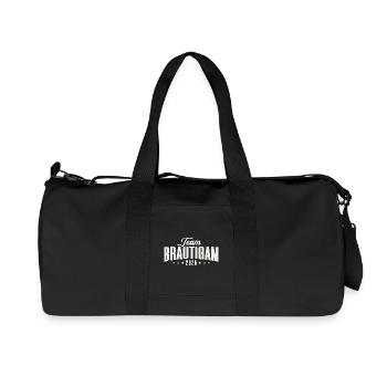 Team Groom Bachelor Party 2026 Bachelor Party - Recycled Canvas Sports Bag by Stanley/Stella - black - Front
