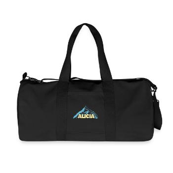 Geschenk für Alicia - Recycelte Canvas-Sporttasche von Stanley/Stella - Schwarz - Vorne